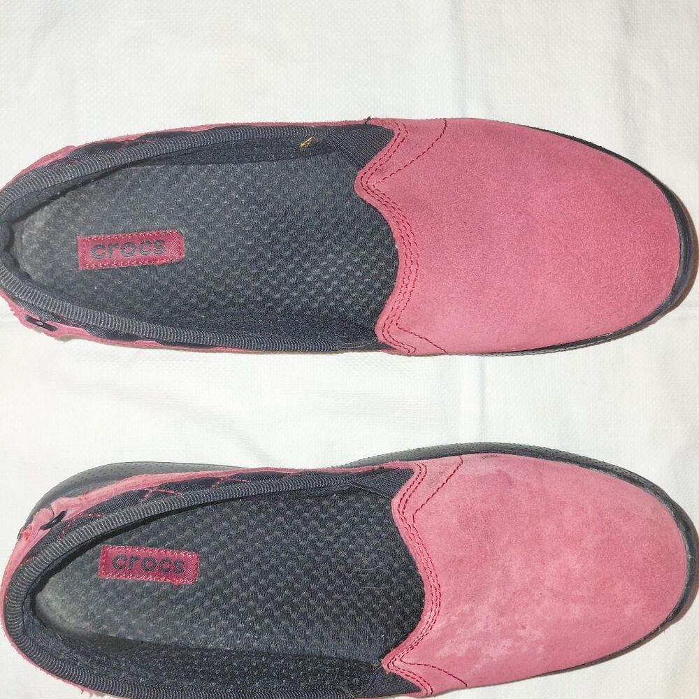 Crocs Women's Pink and Red Clogs